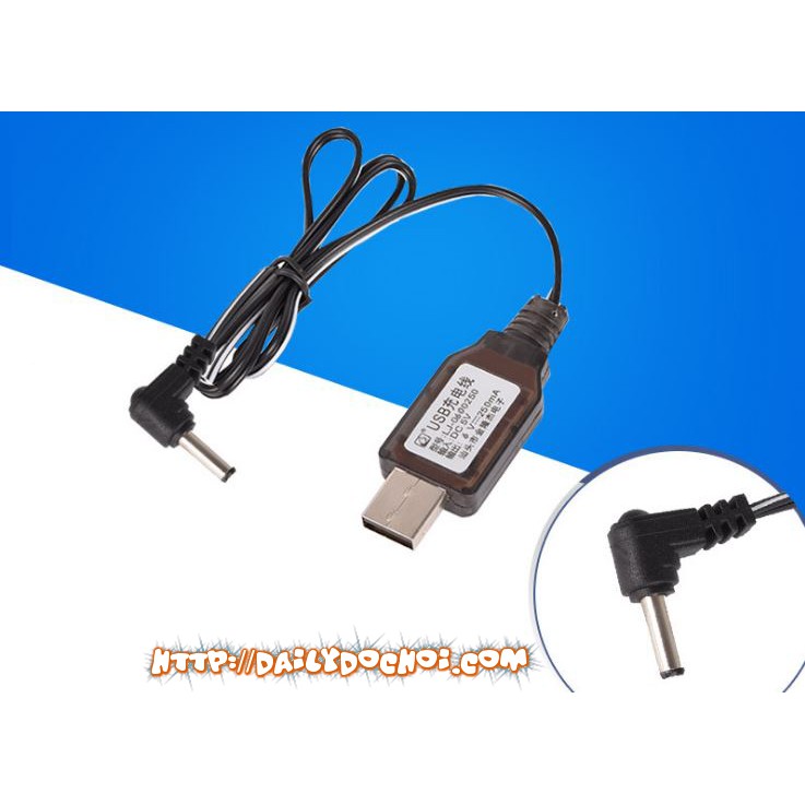 DS12 DÂY CÁP SẠC USB 6V CHÂN 3.5MM
