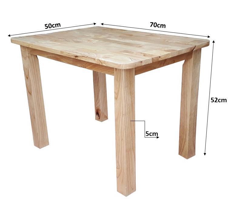 Bàn gỗ đa năng 50x70 cao 52cm