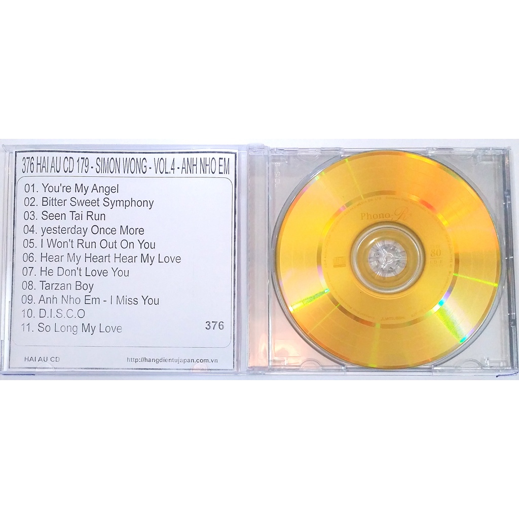 CD phono gồm 8 đĩa ghi nhạc sẵn.