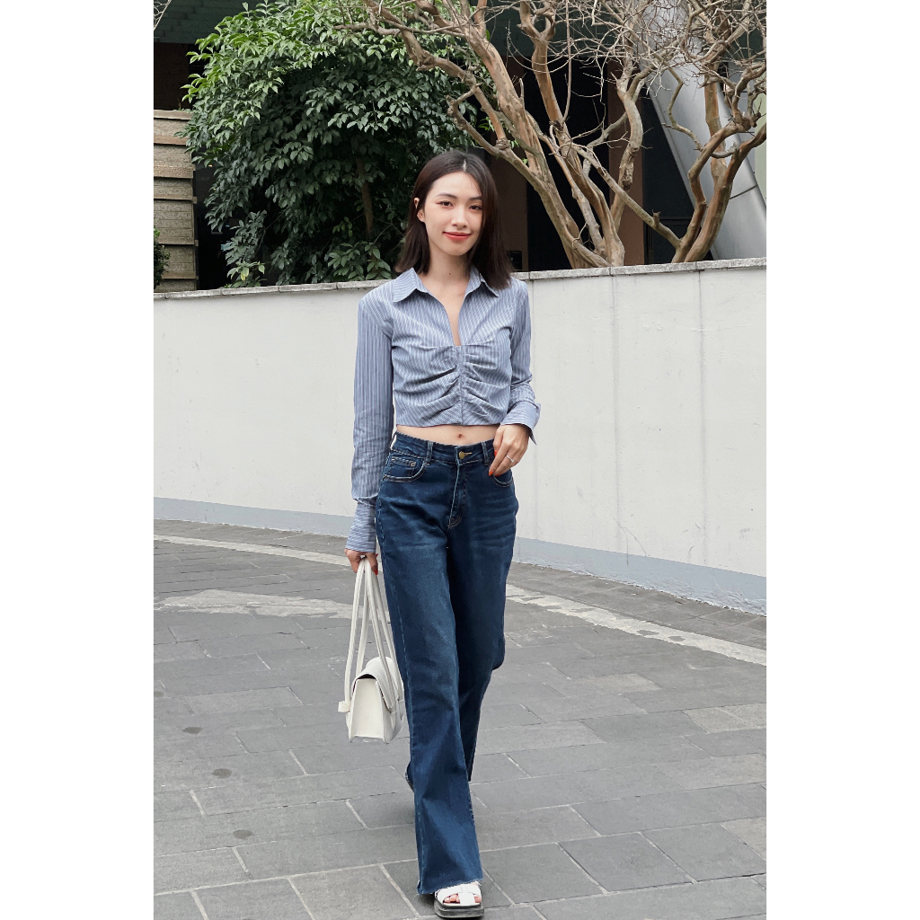 ZIEL Quần Jeans ống loe | Hemless Flared Jeans