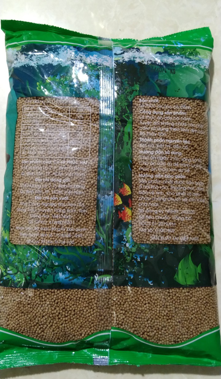 1 GÓI THỨC ĂN CHO CÁ KIỂNG (500G)