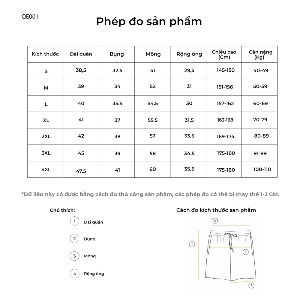 Quần short co giãn thương hiệu CLADA - Hồng
