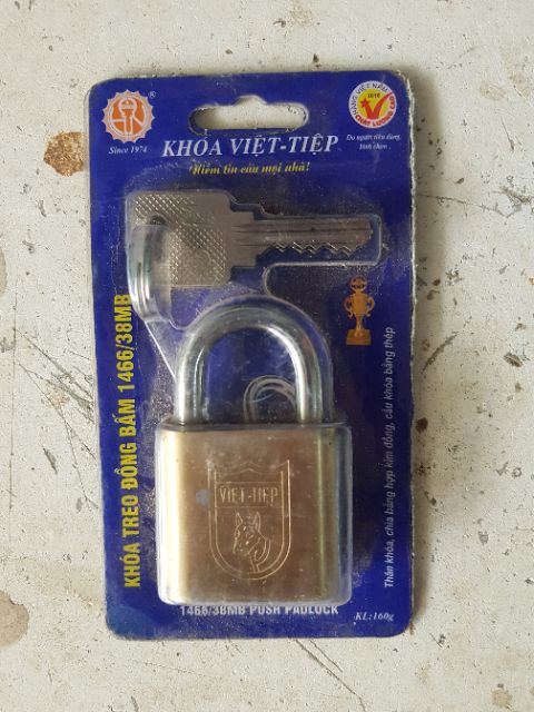 Khóa móc treo đồng việt tiệp cầu 6