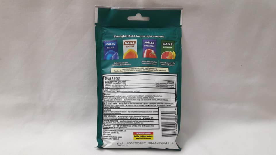 [HCM]Kẹo Ngậm Halls Sugar Free Assorted Mint - Mỹ (25 Viên)