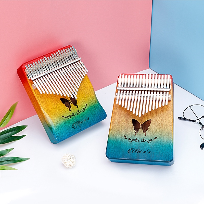 Đàn Kalimba 17/21 Phím Nhiều Màu Sắc Dễ Thương