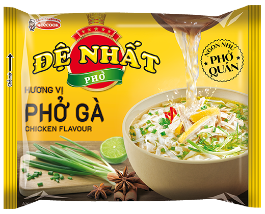 Combo 10 Gói Phở Ăn Liền Đệ Nhất Gói Lớn 68g
