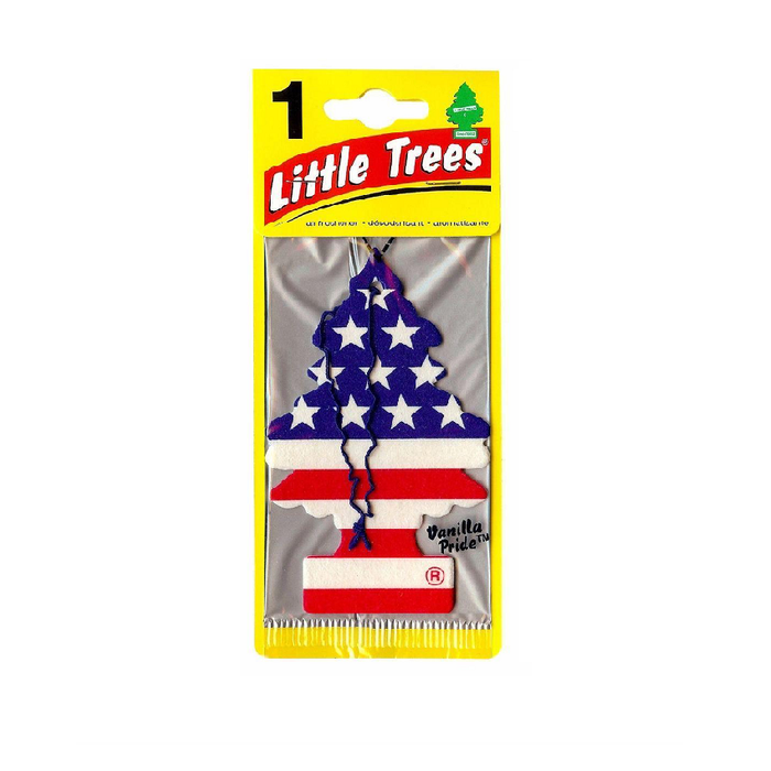 Cây thông thơm cờ mỹ treo xe ô tô , tủ quần áo little trees vanilla pride