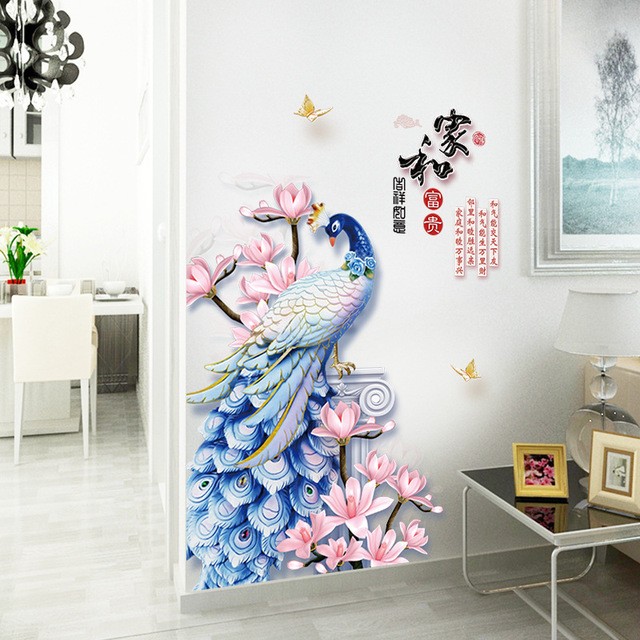DECAL DÁN TƯỜNG TẾT COMBO TRANH CÔNG PHONG THỦY