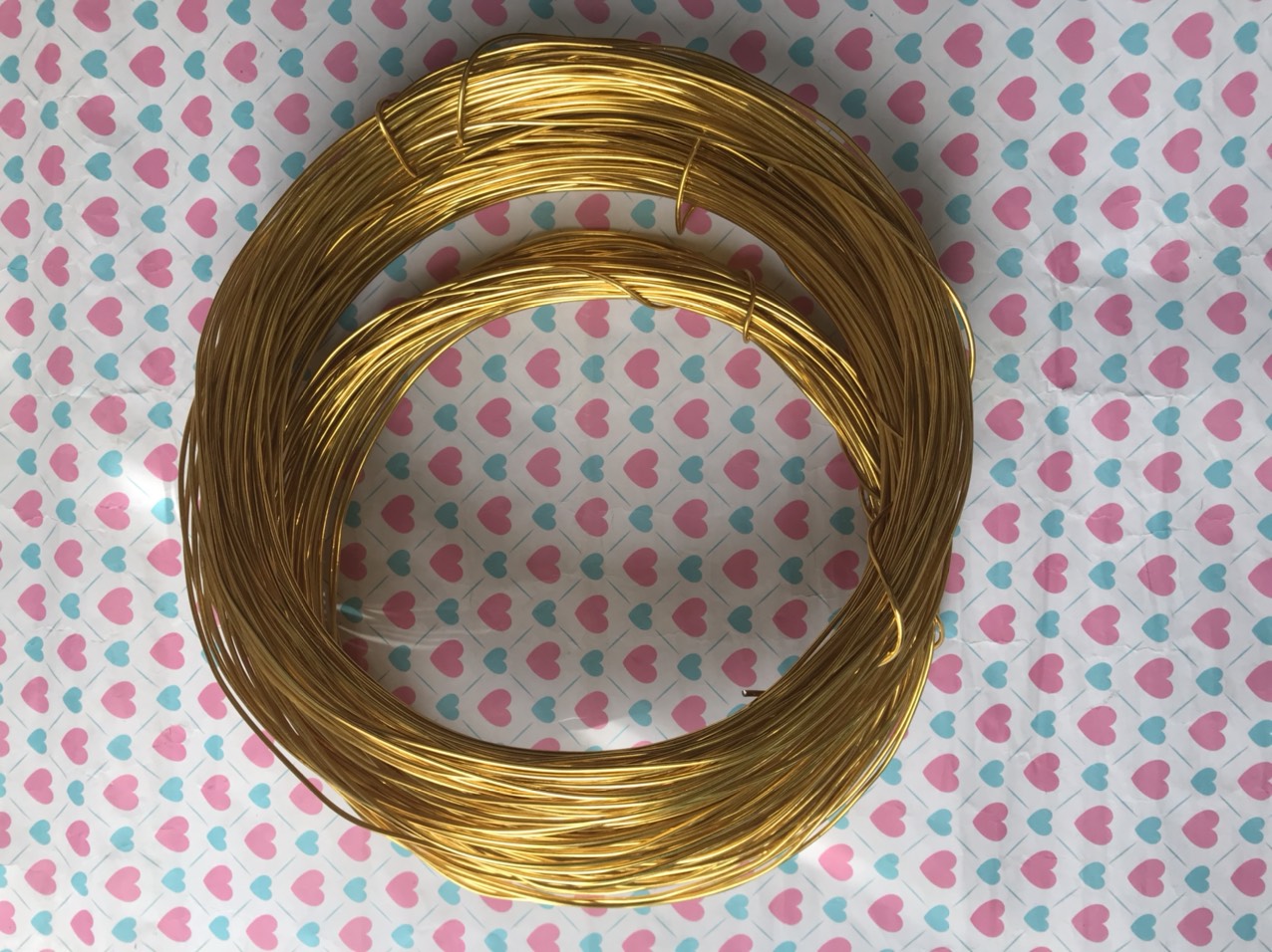 Bộ 2 lạng - 200g que kẽm xi màu vàng đường kính 2ly làm hoa giả, kẽm làm hoa mai, hoa lan, bon sai…