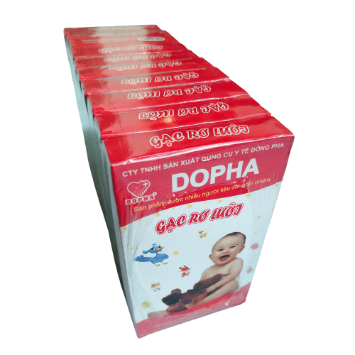 Combo 10 Boxes of Dong Pha Newborn Baby Tongue Swabs, 1 Box of 5 Pieces