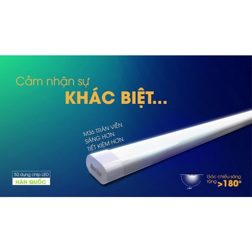 Đèn LED bán nguyệt Rạng Đông 20W 60 cm, Chứng nhận KC Korea, ChipLED Samsung, 2 năm bảo hành - Hàng chính hãng