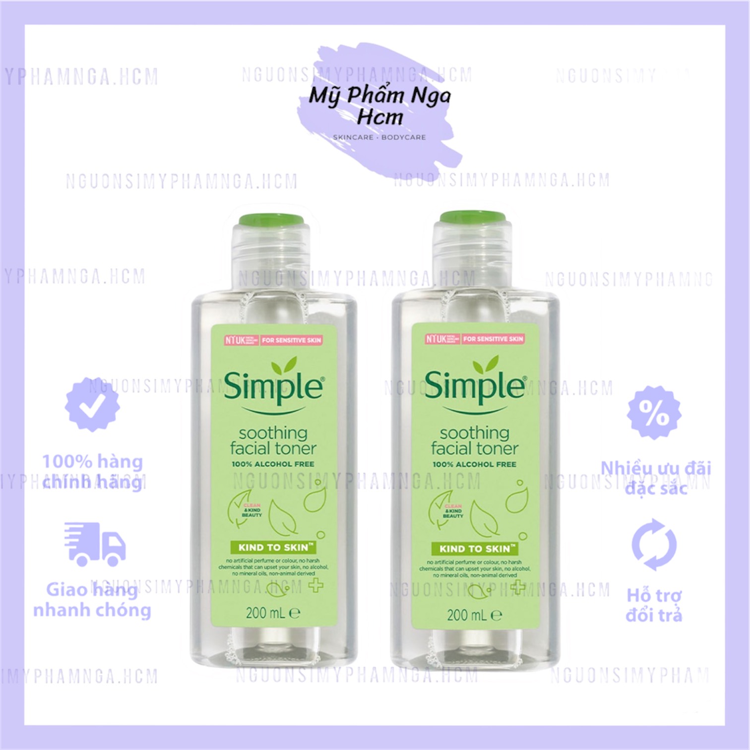 Nước hoa hồng toner Simple