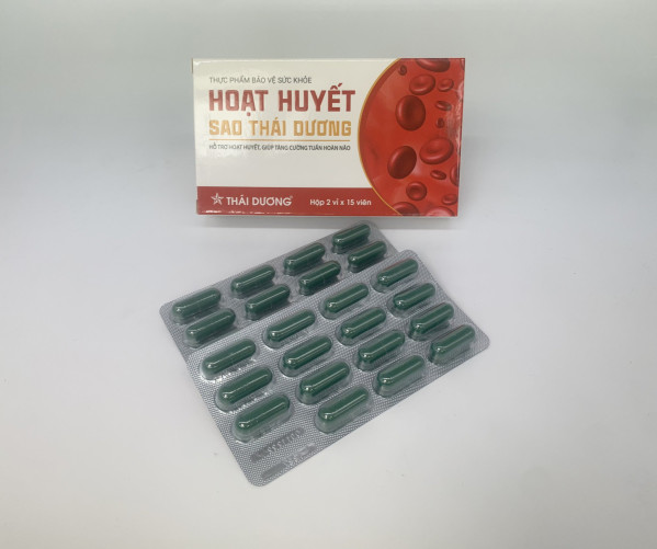 TPBVSK Hoạt Huyết ( hộp 2 vỉ x 15 viên) - Sao Thái Dương