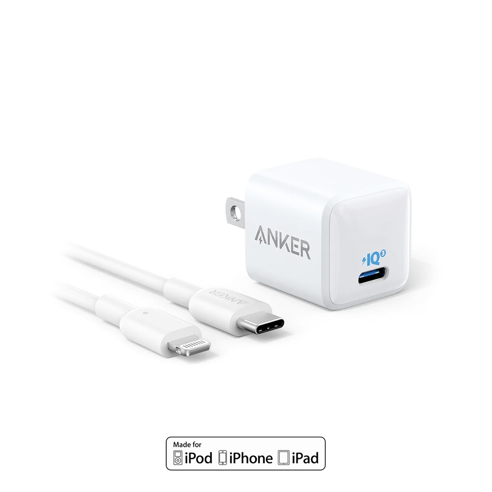Bộ sạc nhanh iphone pd 20w anker 511 powerport iii nano