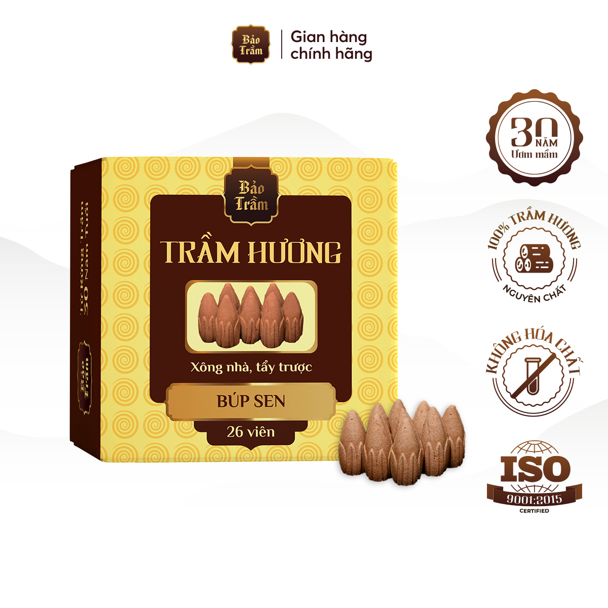 Nụ trầm búp sen bảo trầm, 50g