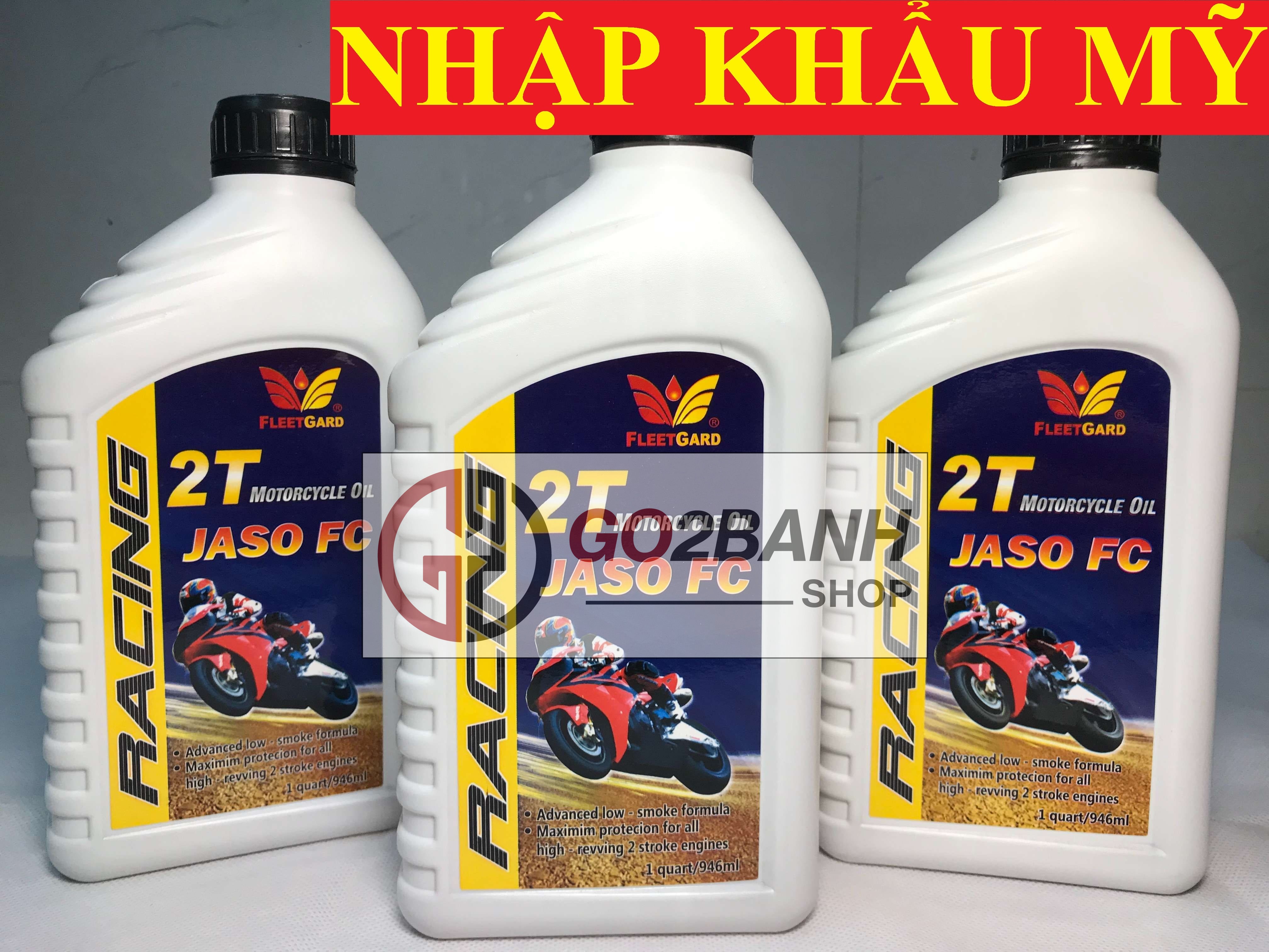 Nhớt 2 thì thơm Fleetgard 2T Racing 1L cao cấp công nghệ Mỹ