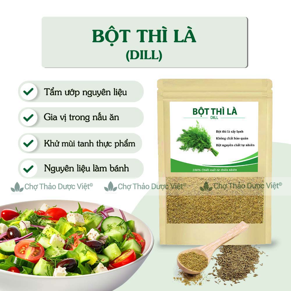 Bột thì là nguyên chất 100g ( Bột hạt thì là Ai Cập gia vị ướp thịt nướng BBQ) - Chợ Thảo Dược Việt