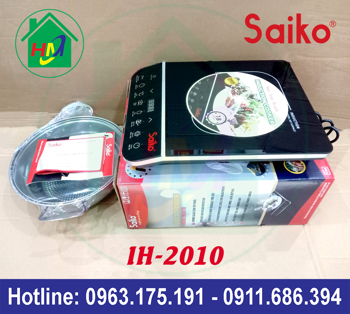 Bếp Điện Từ Cảm Ứng Saiko IH-2010