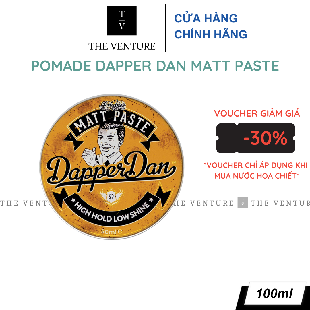 Sáp vuốt tóc nam dapper dan matt paste pomade - 100 ml