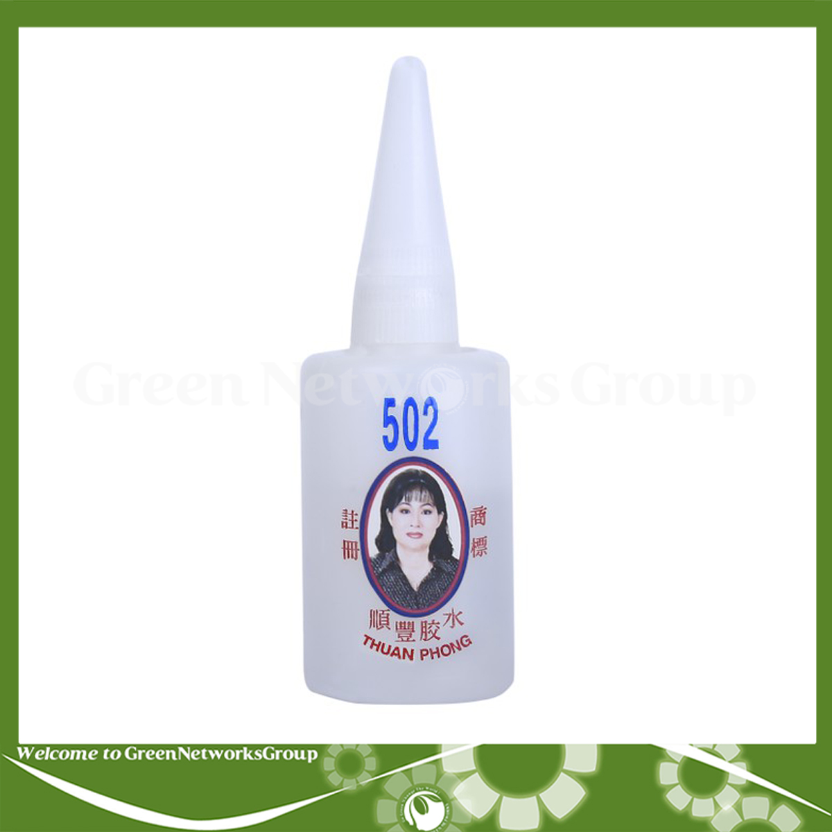 Keo 502 Thuận Phong 3 giây siêu dính Chai Tròn Greennetworks