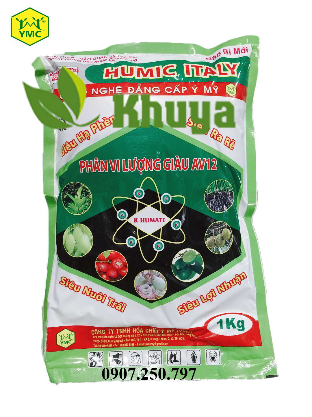 Phân bón vi lượng YMC Humic Italy 1kg sIêu Ra Rễ và Hạ Phèn