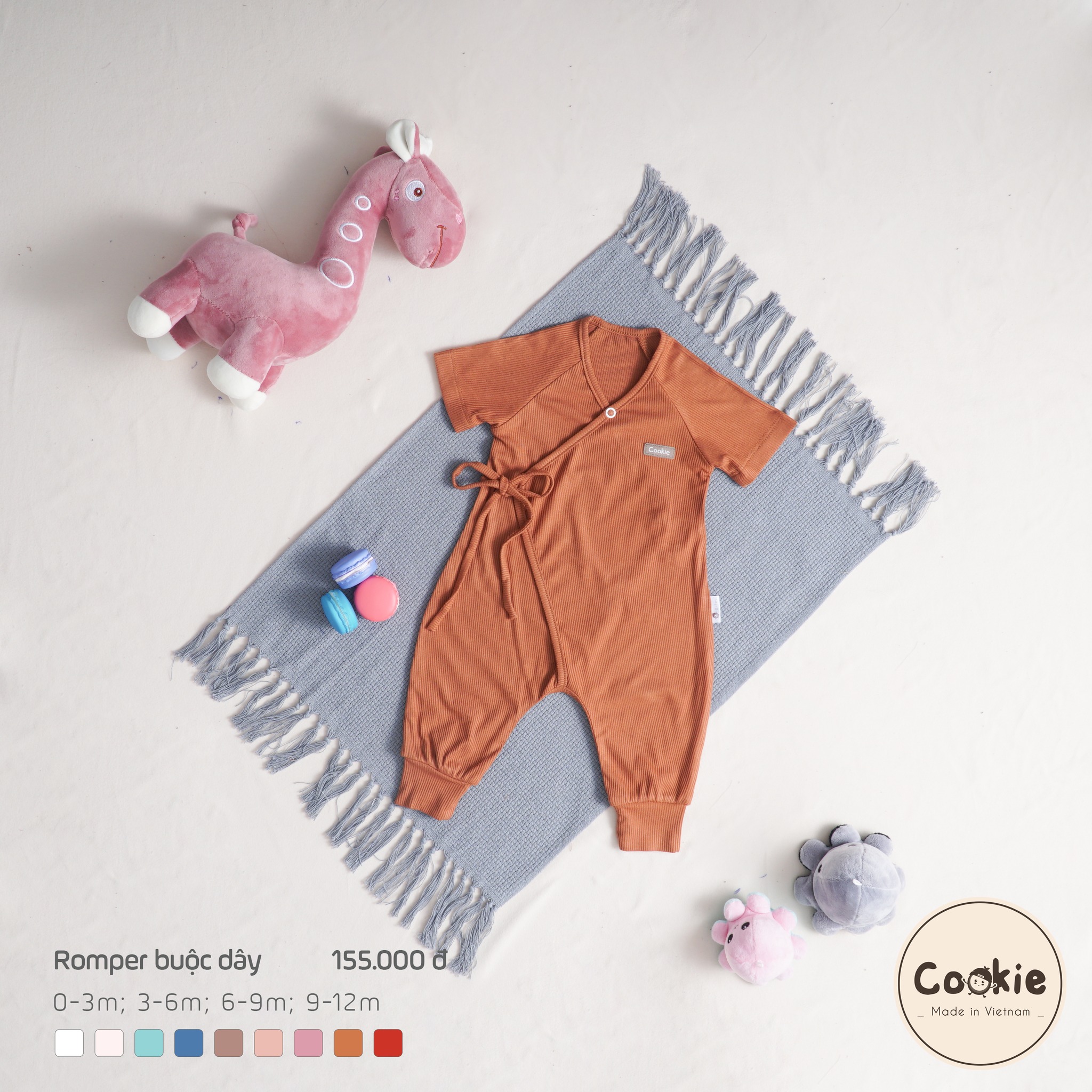 Cookie Romper buộc dây