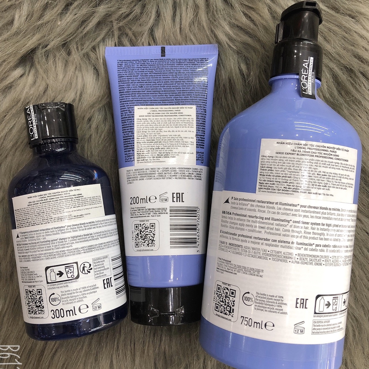 Dầu gội LOreal Blondifer dành cho tóc tẩy , tóc nhuộm màu tone sáng