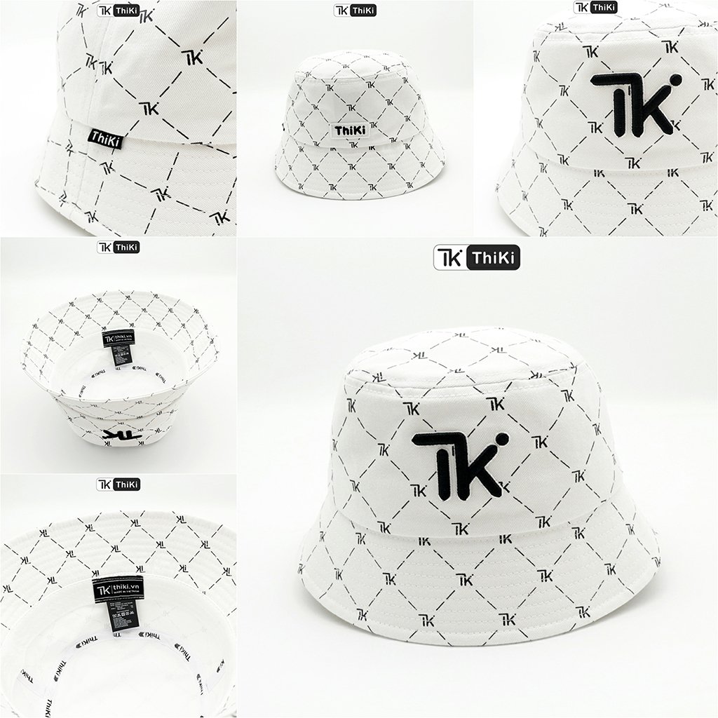 Nón Bucket Monogram THIKI chính hãng