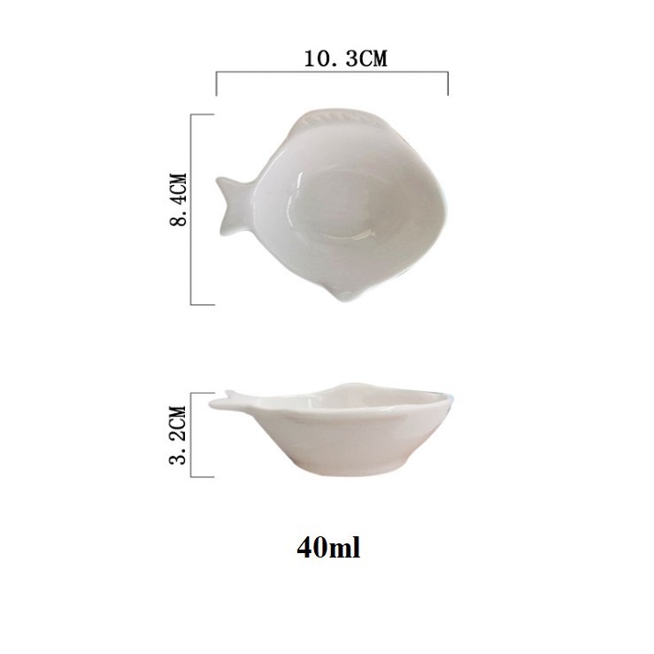 Bát ăn dặm,bát ăn dặm cho bé hình cá cơm mini 40ml cho bé ăn dặm kiểu nhật