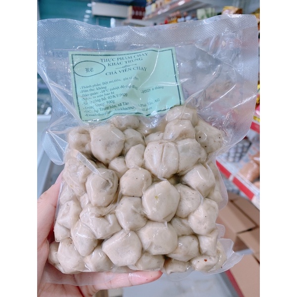 (shop có hỗ trợ đóng hàng) CHẢ VIÊN TIÊU CHAY 500G