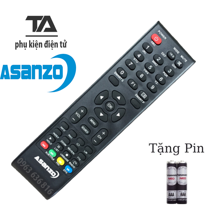 [FREESHIP 50K] REMOTE ĐIỀU KHIỂN TIVI ASANZO SMART