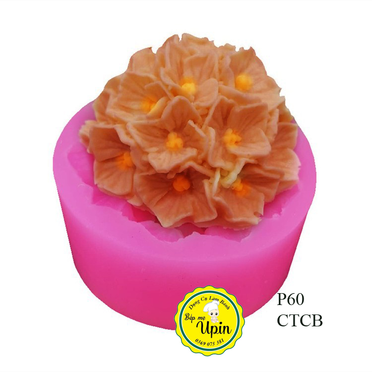 Khuôn Silicon Hoa Cẩm Tú Cầu Bông