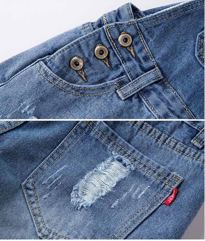 [HCM]Quần Yếm Jean Nữ Wash Rách Thời Trang