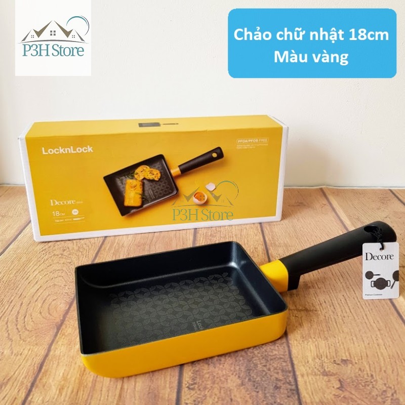Chảo sâu lòng Decore Lock&Lock LDE1225IH (22cm ) - Màu vàng