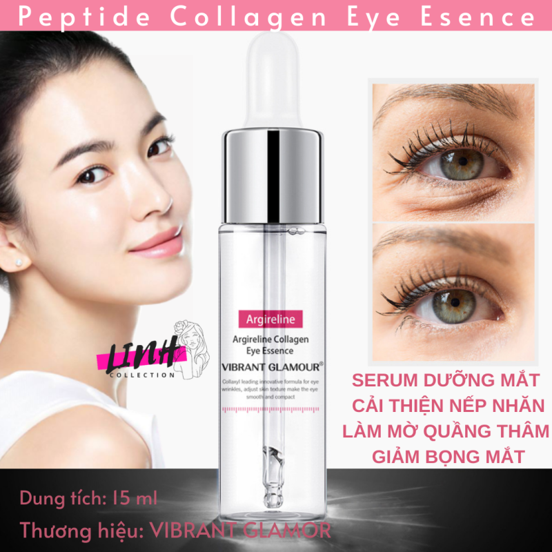 Serum dưỡng mắt Peptide Collagen Eye Esence 15ml Siêu xoá nhăn, làm mờ quầng thâm, giảm bọng mắt