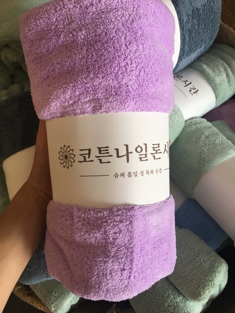 Khăn Lông Hàn Quốc chất lông cừu Cao Cấp size 35*75 (KHĂN T8)
