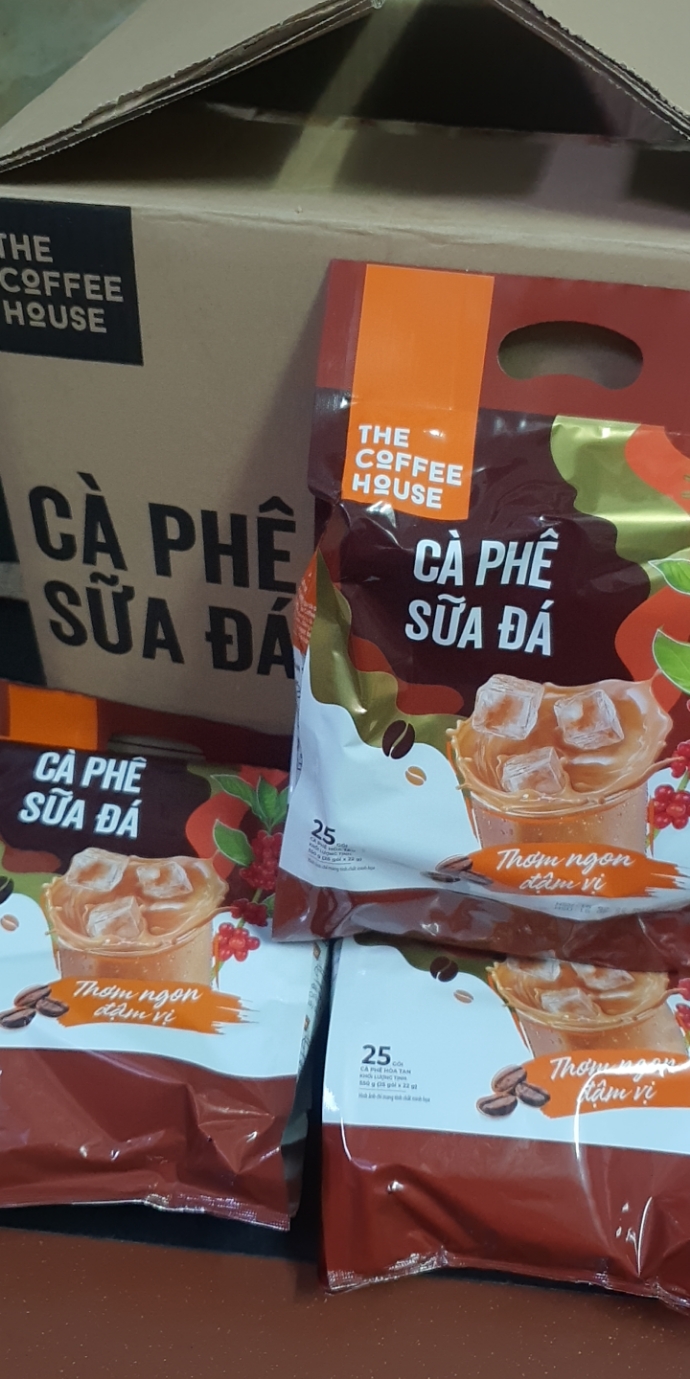 Cà phê sữa đá hòa tan The Coffee House (25 gói x 22g)