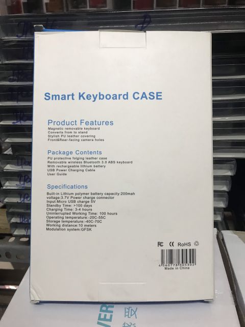 Bao Da Kiêm Bàn Phím Bluetooth Không Dây Hiệu Keyboard Case Cho Ipad Mini 4 / Mini 5