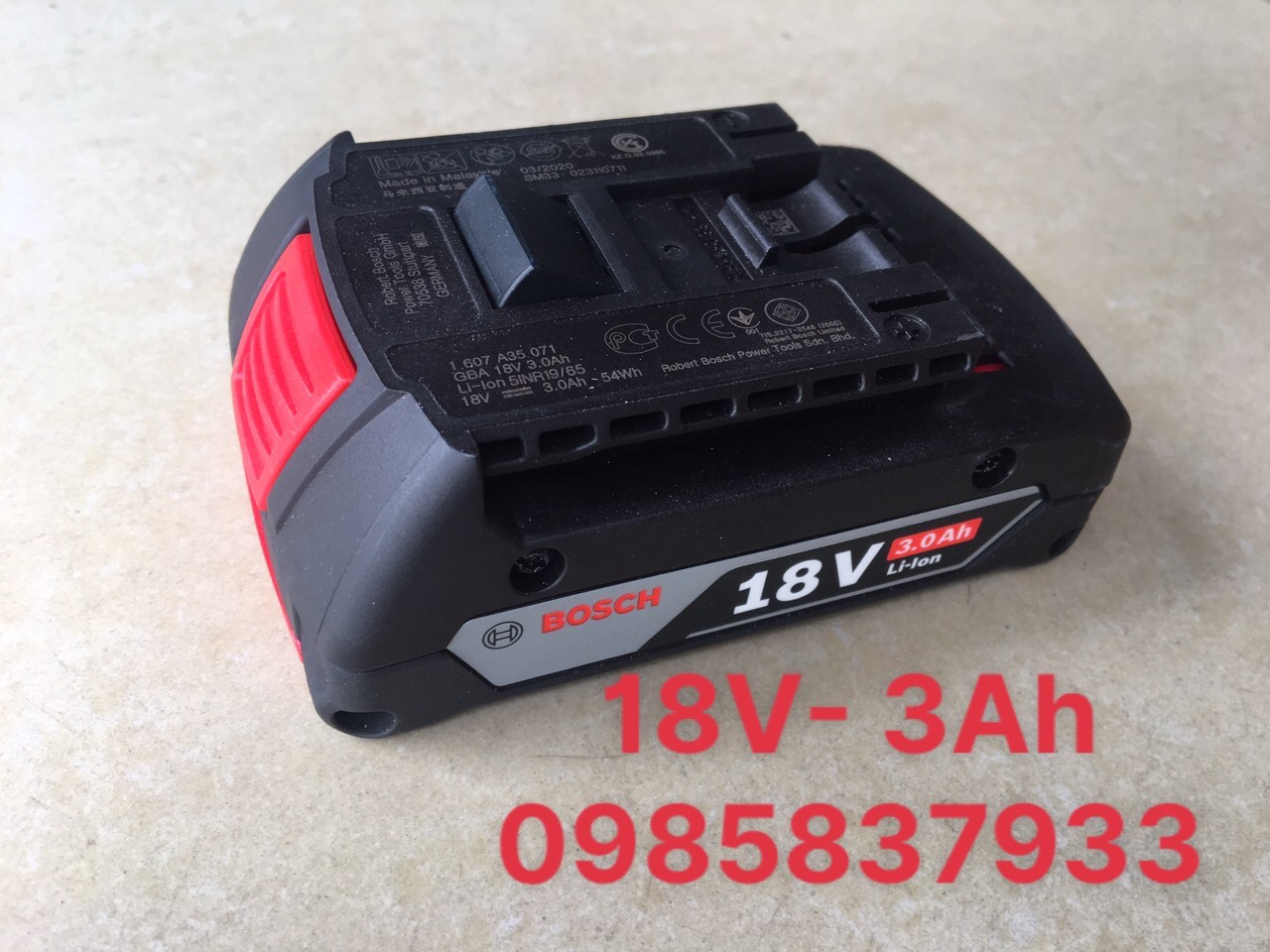 Pin 18v 3ah chính hãng