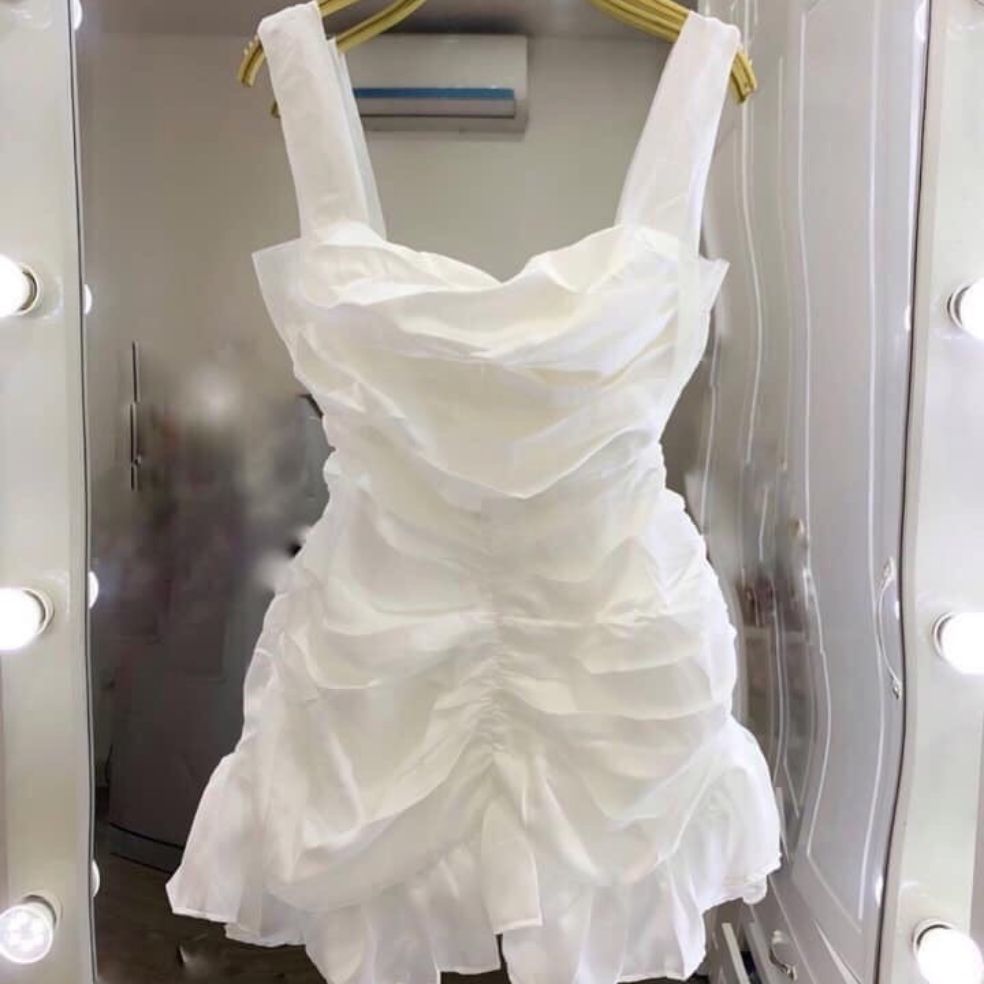 [HCM]đầm nữ nhún bèo 2 dây