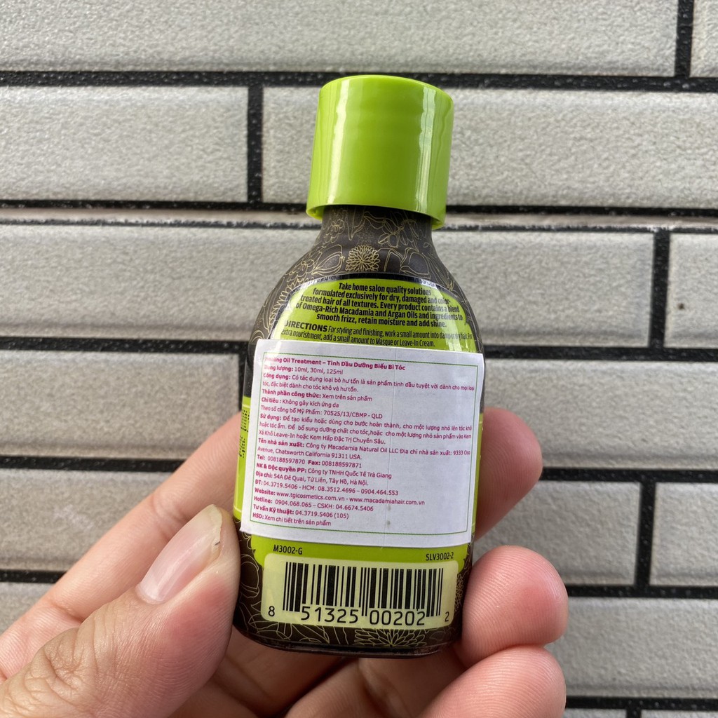 [HCM]Tinh Dầu Macadamia Cao Cấp Phục Hồi Tóc Hư Tổn 27Ml