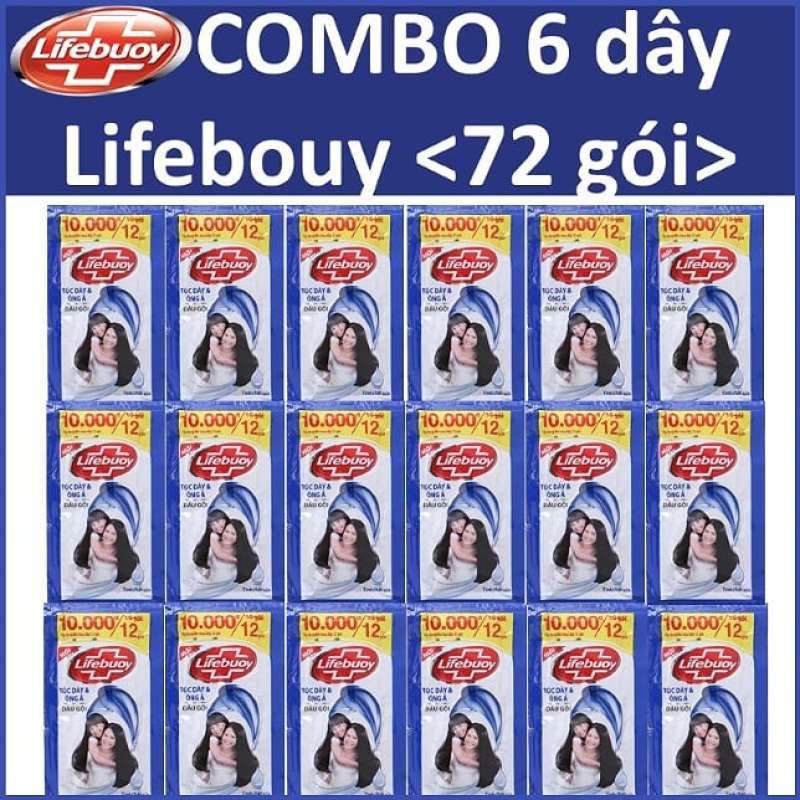 [HCM]COMBO 6 dây Lifebuoy Tóc dày óng ả 12 gói x6