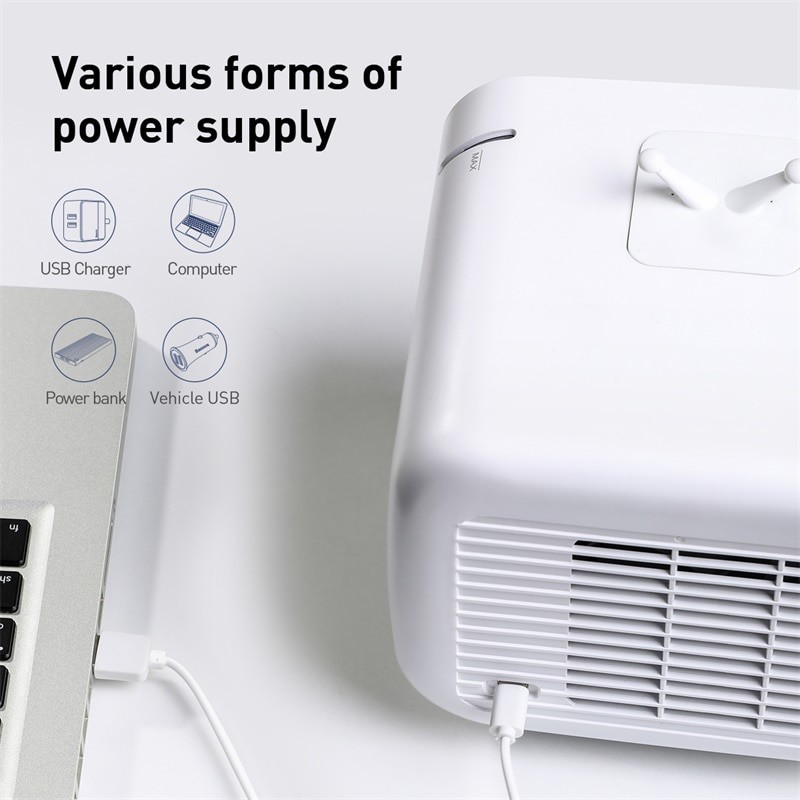 Quạt để bàn Baseus Time desktop evaporative cooler White+Blue CXTM-23