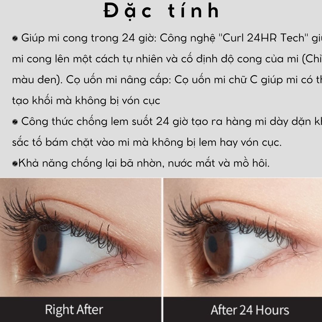 Mascara làm cong mi Etude House Lash Perm Curl Fix 8g (3 loại)