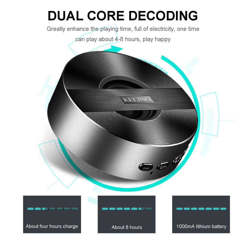 Loa di động Bluetooth speaker KELING A5, Loa di động bluetooth không dây. Loa Bluetooth Keling A5 Công Nghệ Bluetooth 4.0, Loa Không Dây Giá Rẻ.