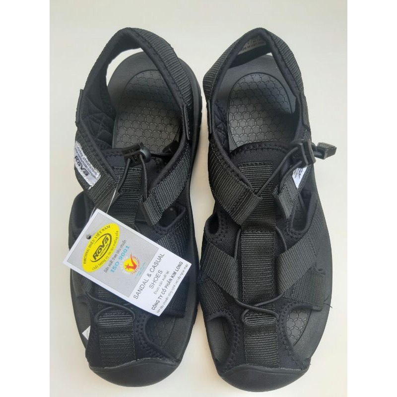 Giày Sandal Nam Bít Mũi Rova 626 Đen