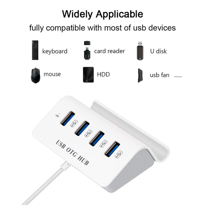 Hub usb Type-C ra 4 cổng USB 3.0 Kiêm USB OTG chất lượng cao