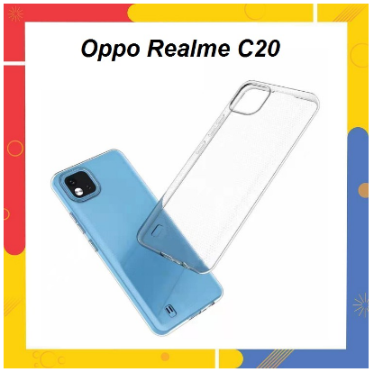 Ốp lưng silicon realme c20 dẻo trong suốt