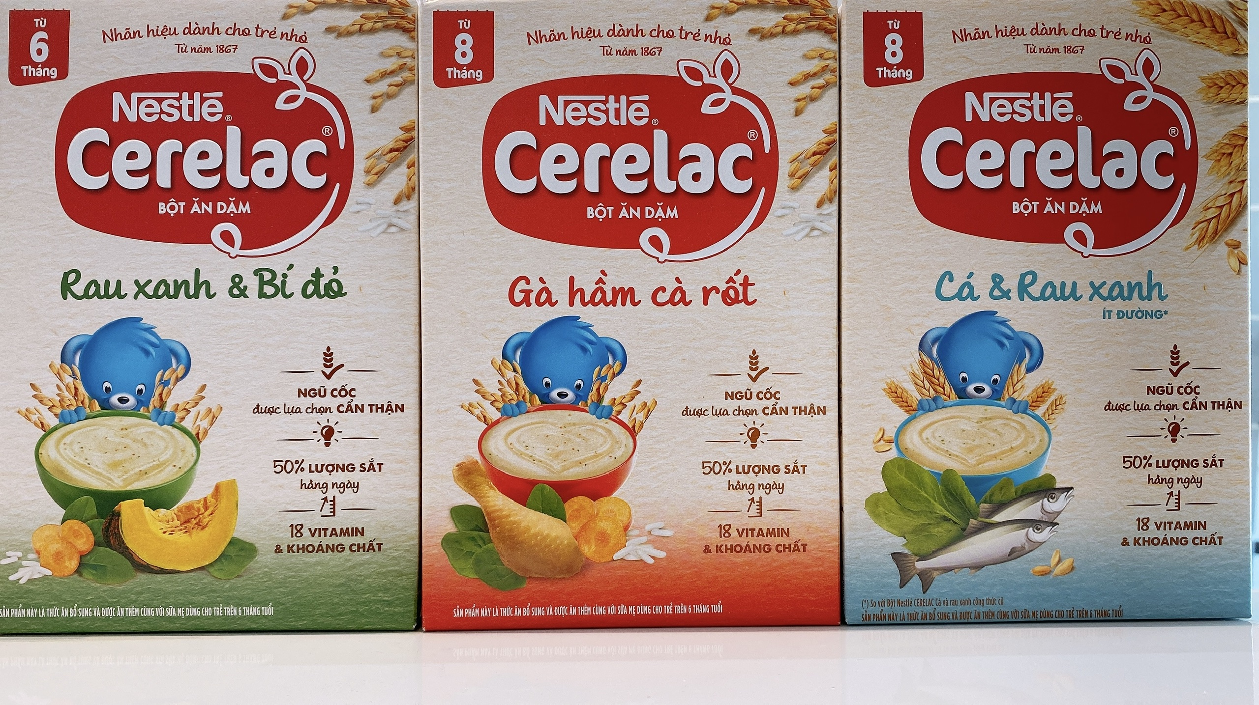 Bột ăn dặm CERELAC ngọt và mặn