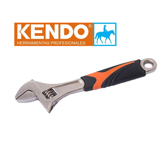 Cờ lê mỏ lết 6inch 150mm mở miệng 25mm cs tpr KENDO WAFOW 15101